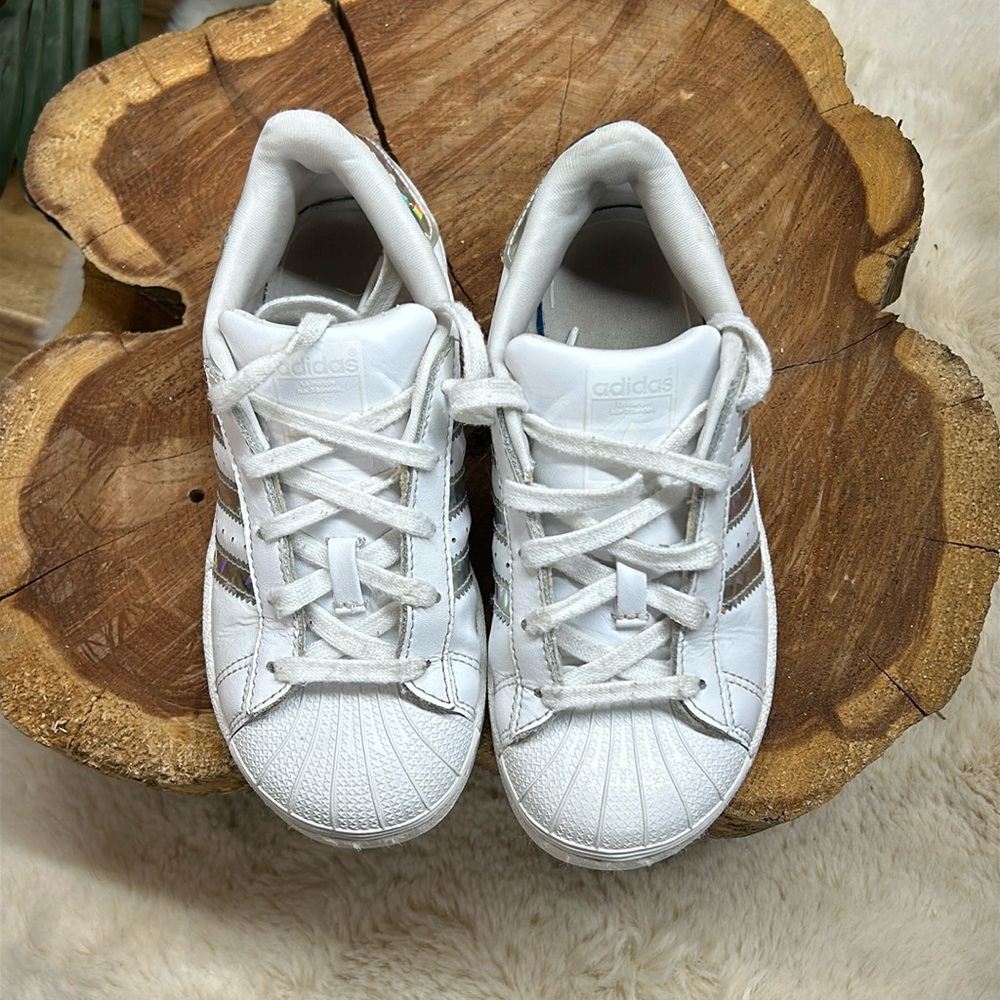 Adidas - Superstar C Art CG6708 CG6708 unisex size 12K white leather